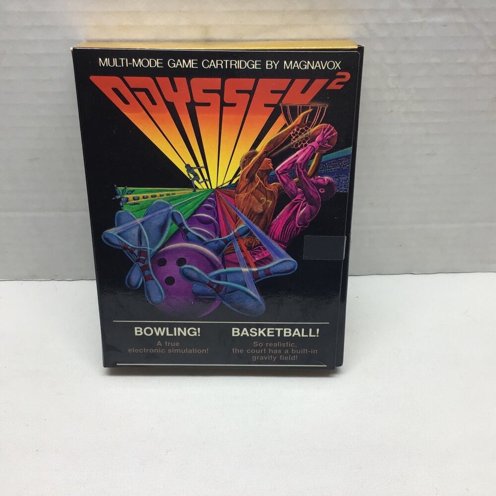 Magnavox Odyssey 2 Bowling Basketball Game CIB with Manual Original Box